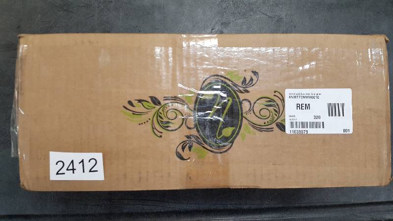 lot 2412 image: Nearly Natural Orchid & Succulent Arrangement - White