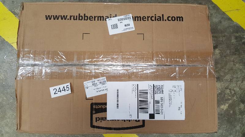 lot 2445 image: Rubbermaid 7-Amp Upright Vacuum with 12 Cleaning Path
