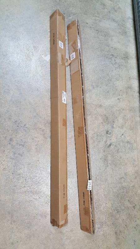 lot 2519 image: Lot of 2  - Portsmouth Home Sphere Telescoping 48 to 86 Curtain Rod - Pewter