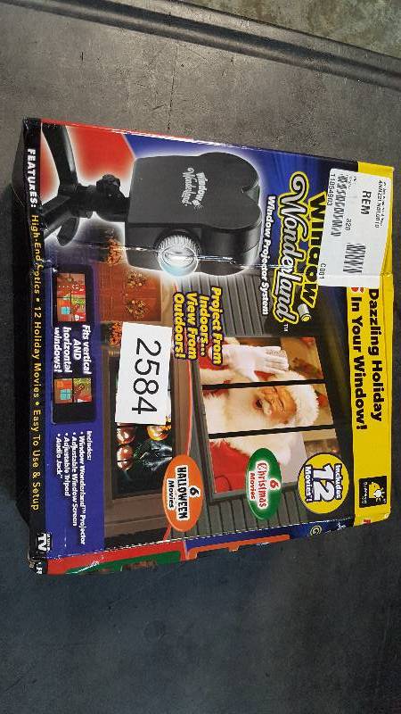 lot 2584 image: As Seen On TV Window Wonderland Projector System