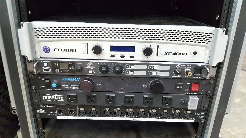 lot 2928 image: Audio Equipment - Crown Amplifier XTL4000 & Behringer X32 Core  Extras