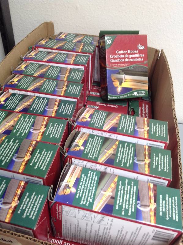 New In Box- 37 boxes of 50 Pieces, of Gutter Hooks