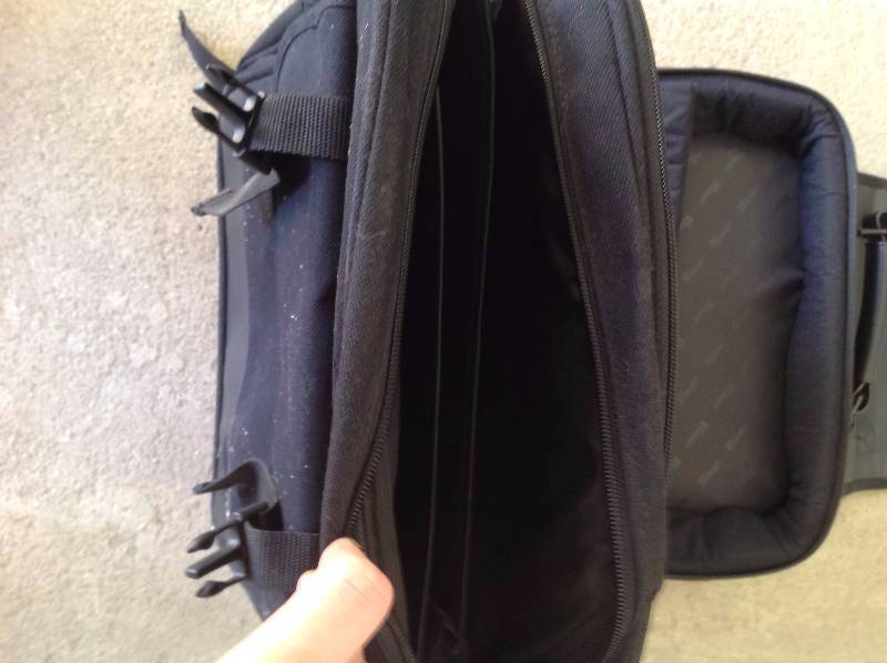 Two Laptop Cases, and One Canvas Backpack,  One Leather, One Canvas. Dell