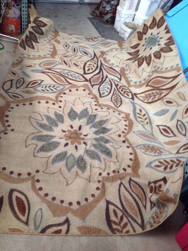 Large Area Rug - Floral Design
