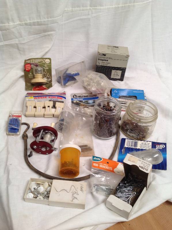 lot 47 image: Misc Hardware, Nails, Clips