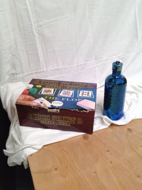 lot 78 image: NewTexas Holdem and a Plastic Decanter
