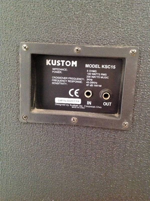 lot 86 image: Kustom Speaker