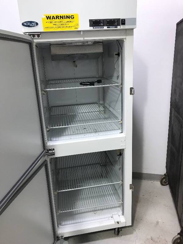 Norlake Scientific Split Refrigerator and Freezer on Wheels, Model NSRF202WWW10, 115V, RunsCools