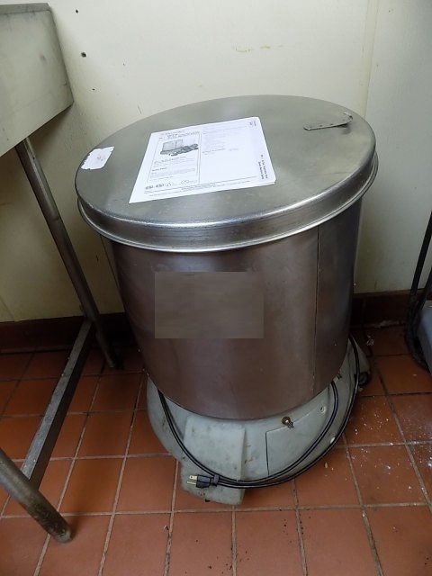 ElectroluxDito VP-1, 20 gallon vegetable dryerspinner, 115 volts, caster mounted wmanual