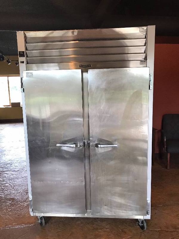 Traulsen 2 Door Refrigerator on Wheels, Model G20010TS, 115V-1