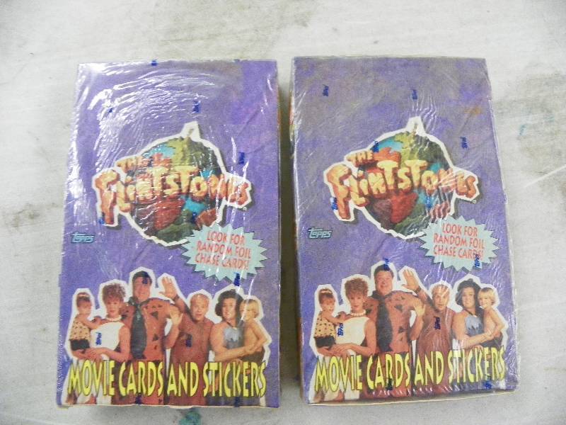 The Flintstone Movie Cards and Stickers, 2 boxes
