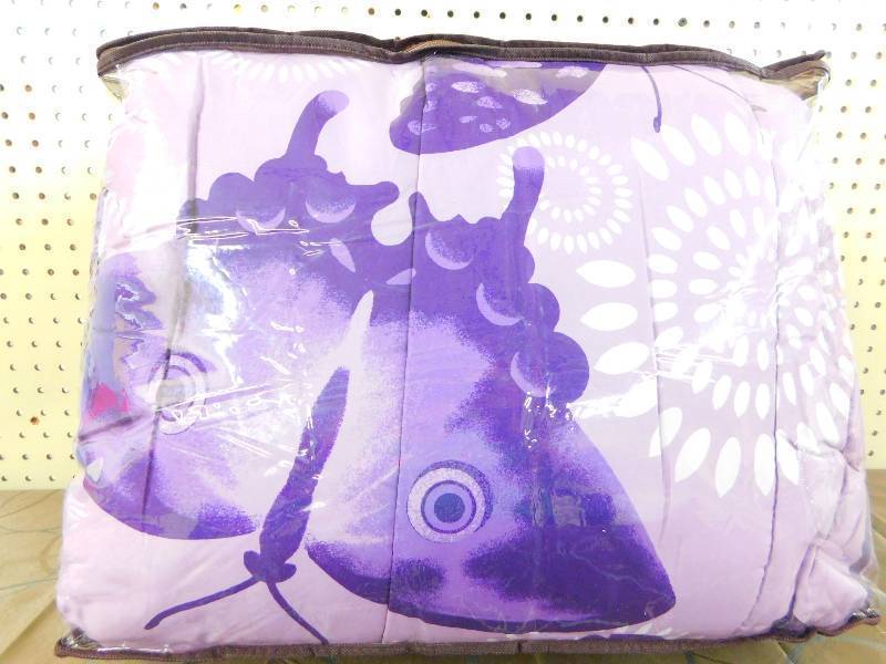 ALCOVE COMFORTER Flutter- Full Purple Full, MSRP $69.99