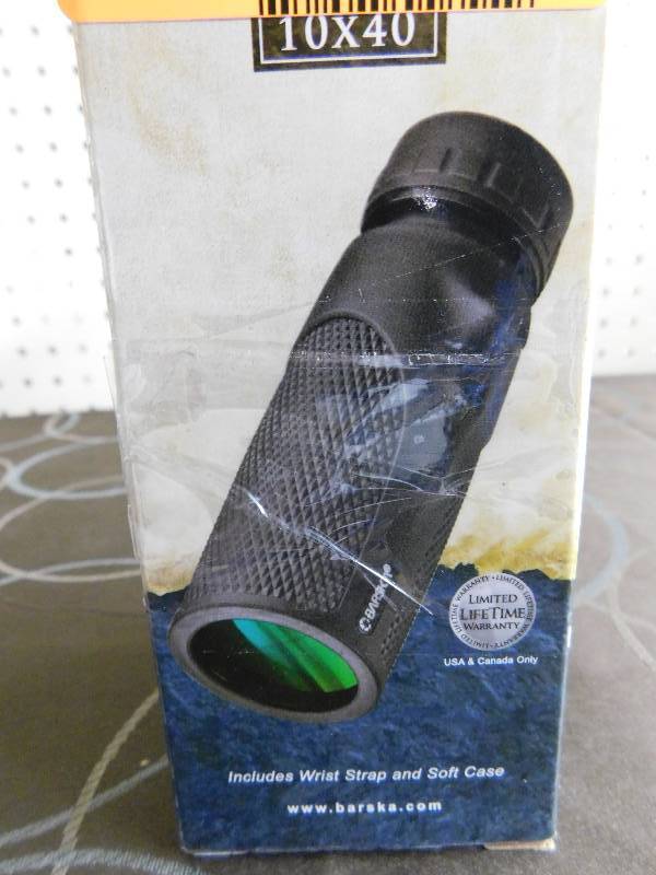 Barska 10x40 Blackhawk Monocul Black, MSRP $79.99