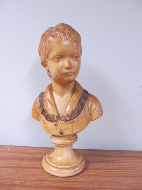 lot 25 image: Vintage Neoclassical Child Bust Statue