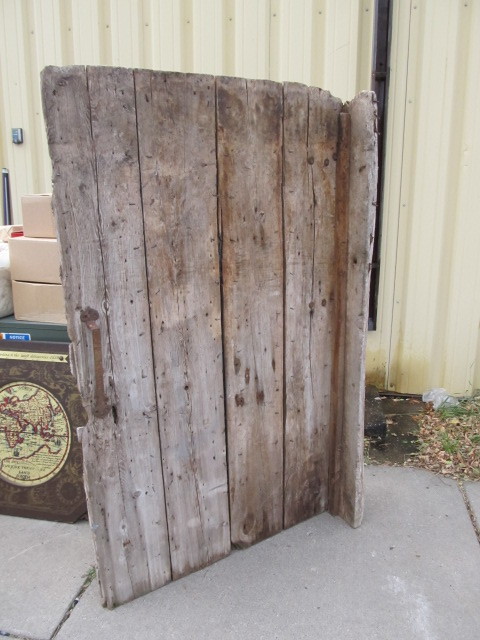 lot 53 image: Large Antique Hinged Barn Door