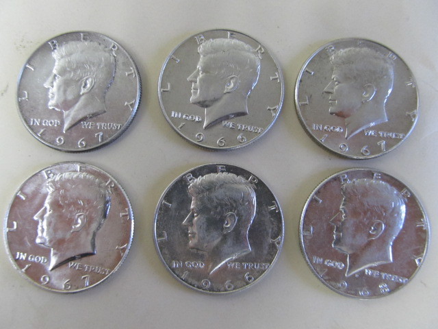 lot 57 image: Kennedy Half Dollars
