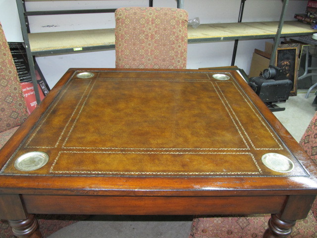 lot 3 image: High End LEXINGTON HOME BRANDS Game Table & Chairs