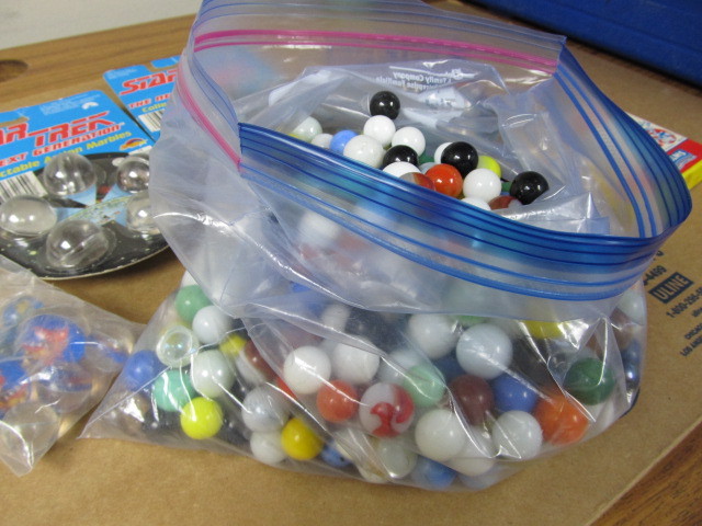 lot 152 image: Large Lot of Assorted Vintage, etc. Marbles & Toys.