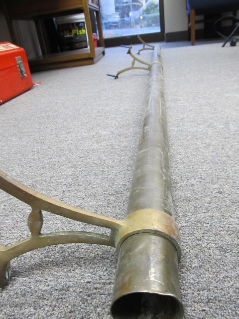 lot 72 image: Vintage SaloonBar Brass Rail Boot Rest