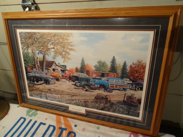 Framed print. By Ken Zylla. Junkyar...
