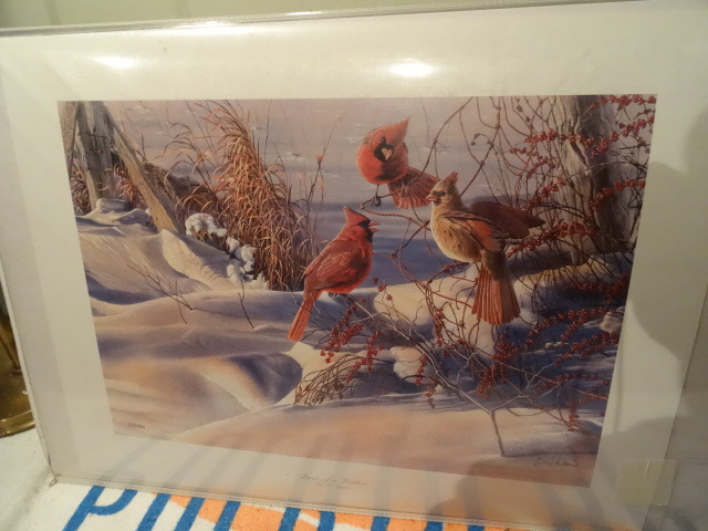 1 Framed print. Birds of a feather....