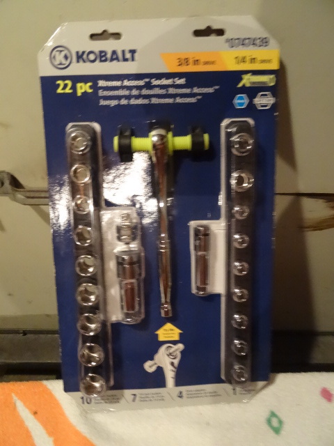 Kobalt 38 and 14 drive socket set...