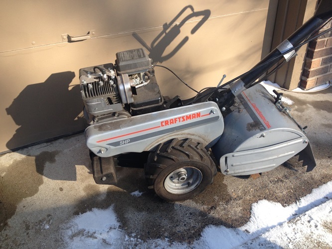 Crfatsman 5 hp 14 tiller. Counter ...
