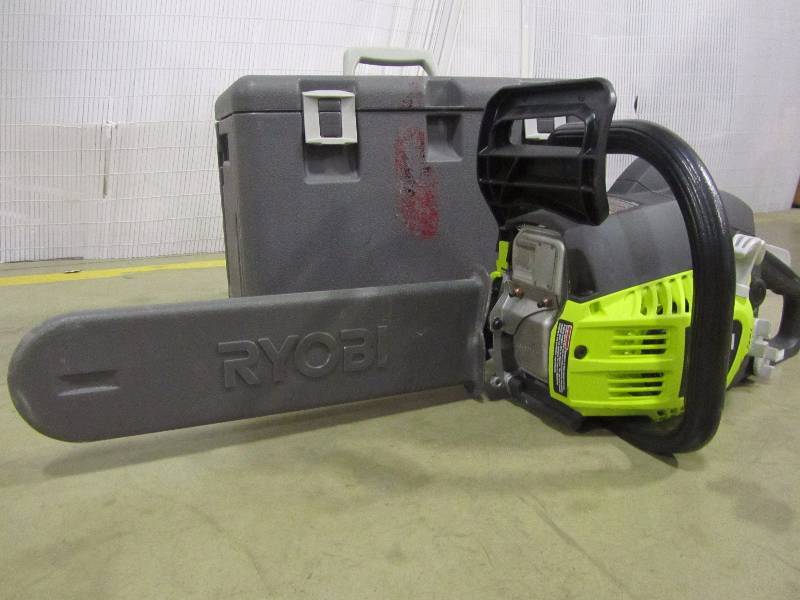 lot 9 image: Ryobi 14 in. 37cc 2-Cycle Gas Chainsaw