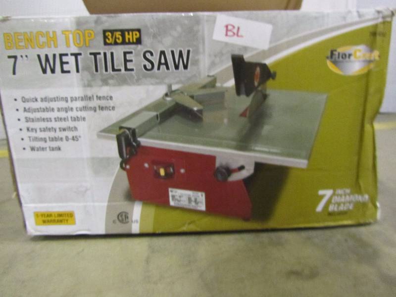 FlorCraft 7" Wet Tile Saw MN Home Outlet Auctions 23 KBID