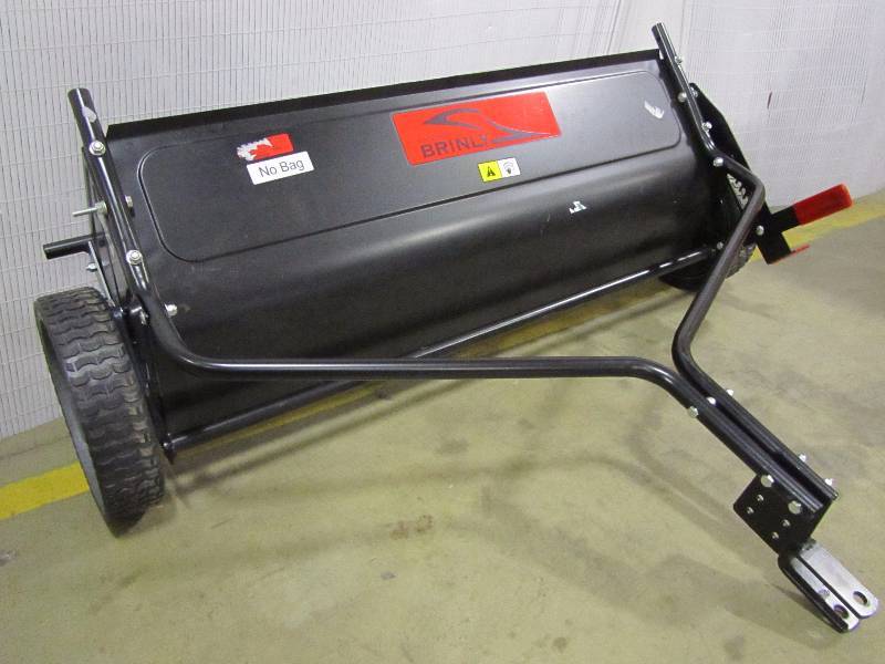 lot 29 image: Brinly-Hardy 42 in. 20 cu. ft. Tow-Behind Lawn Sweeper