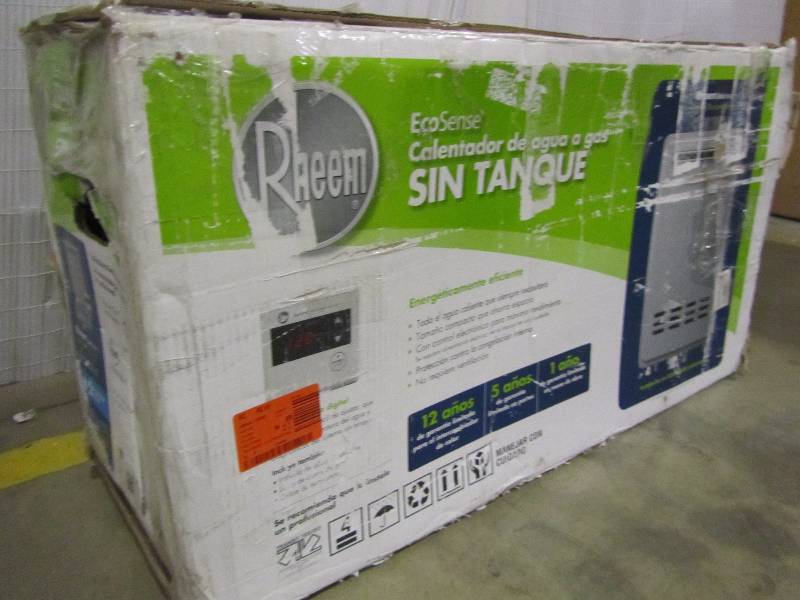 lot 37 image: Rheem 6.4 GPM Natural Gas Mid Efficiency Outdoor Tankless Water Heater