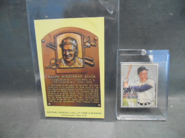 1950 Ralph Kiner National Hall of Fame Postcard