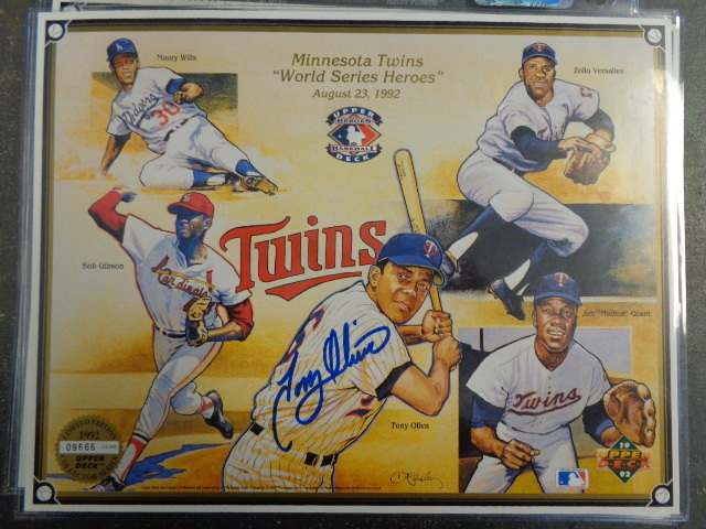 Minnesota Twins Promotional Cards