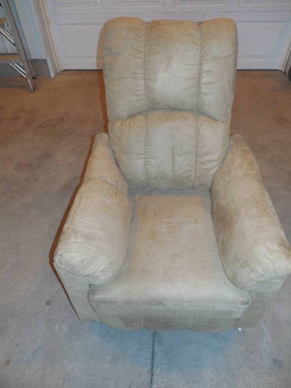Dorel Asia Slim Recliner- Beige Microfiber