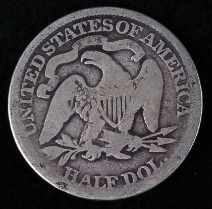1876 P Seated Liberty Silver Half Dollar