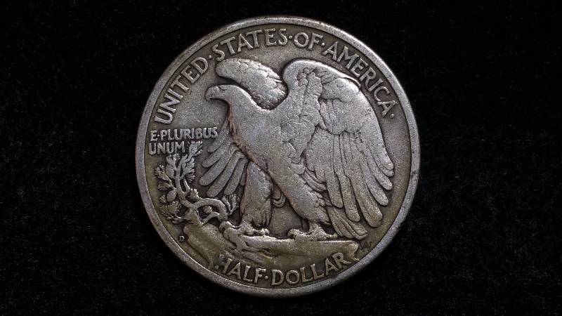 1941 D Walking Liberty Silver Half Dollar