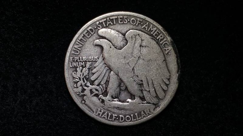 1943 D Walking Liberty Silver Half Dollar