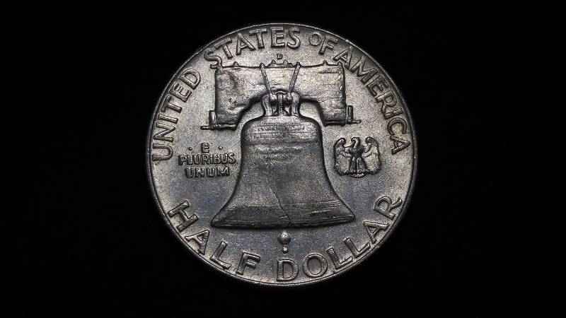 1961 D Franklin Silver Half Dollar