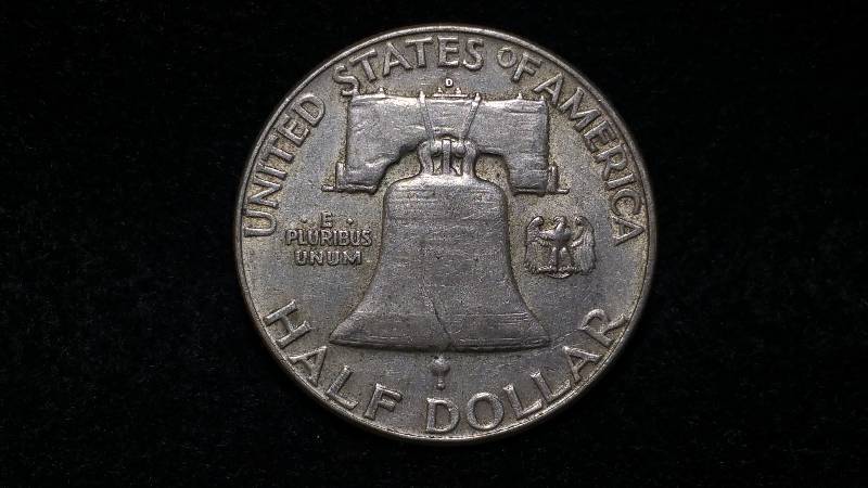 1962 D Franklin Silver Half Dollar