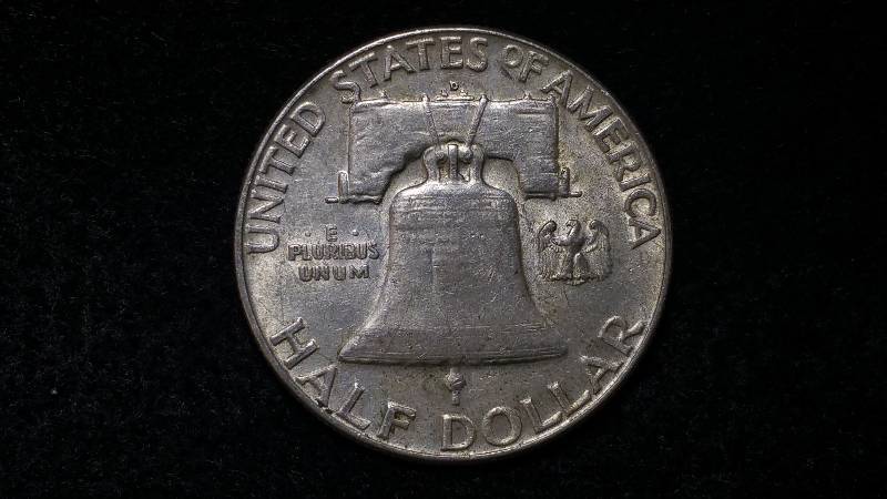 1962 D Franklin Silver Half Dollar