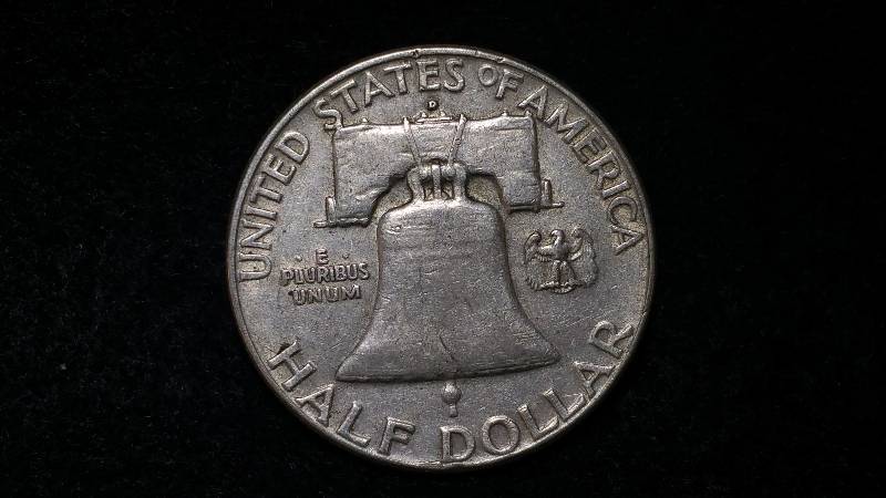1962 D Franklin Silver Half Dollar
