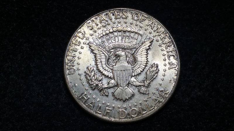 1964 Kennedy Silver Half Dollar - Higher Grade, Toned