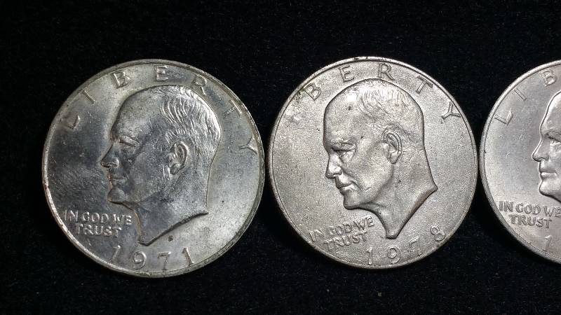 (4) Eisenhower Dollars