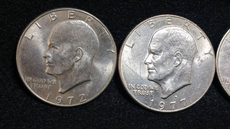 (4) Eisenhower Dollars