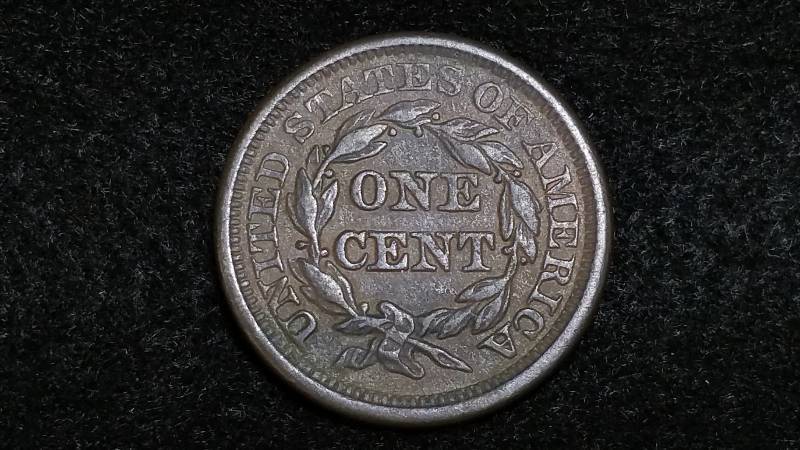 1845 Braided Hair Large Cent