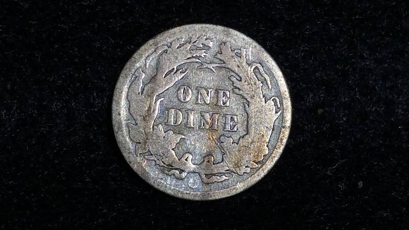 1891 Seated Liberty Silver Dime