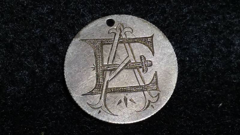 1883 Seated Liberty Victorian Love Token