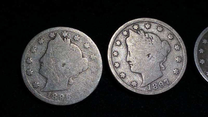 (5) Liberty Head V Nickels