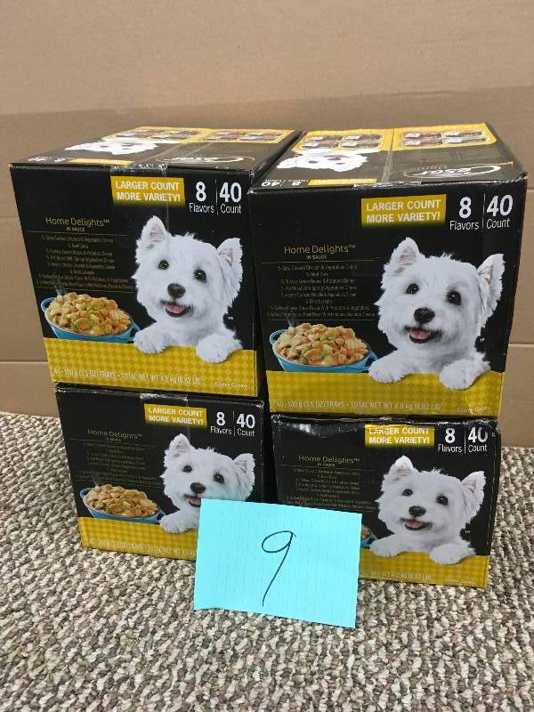 lot 9 image: Cesar Home Delights Wet Dog Food, Variety Pack (3.5 oz, 40 ct.) lot of 4. New