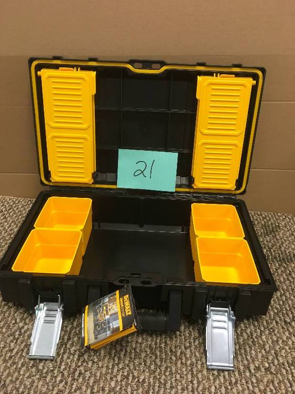 lot 21 image: DeWalt ToughSystem DS130 22 in. Tool Box.